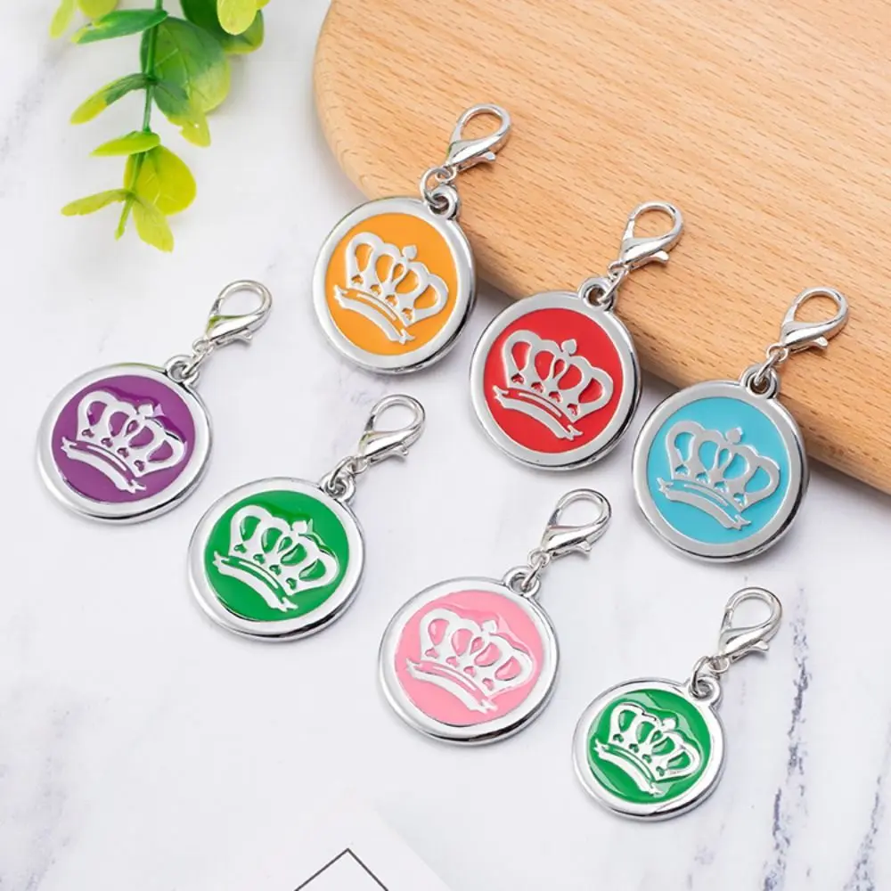 Pet Accessories Crown Pet ID Name Tag Loss Prevention Personalized Pet Nameplate Zinc Alloy Dog Hanging Tag Outdoor