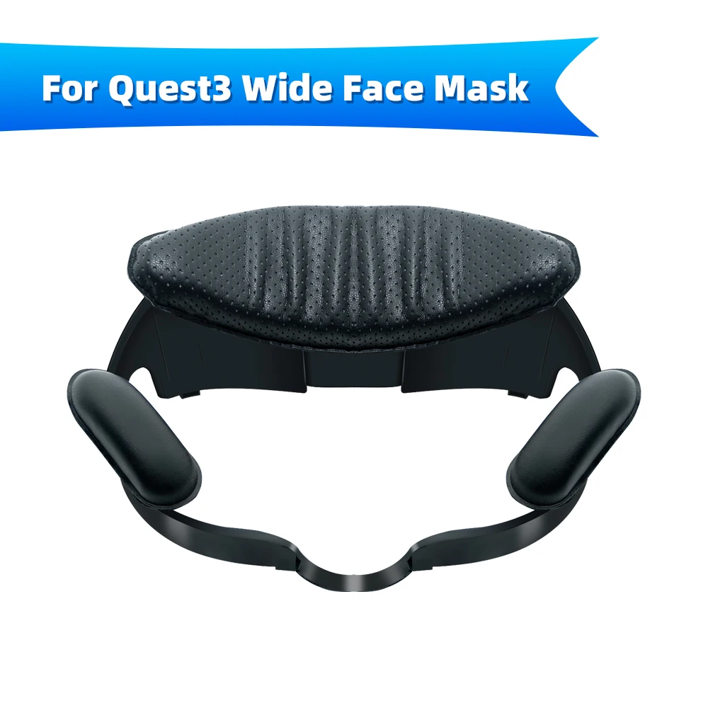 For VR Meta Quest3 Replacement Stand Wide Face Mask Eye Mask Ventilation Heat Dissipation Breathable Quest3 Accessories