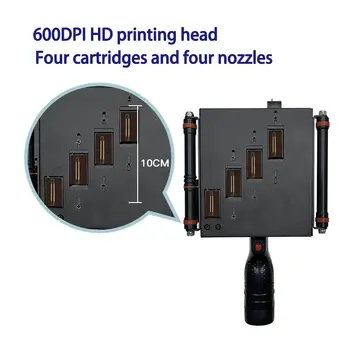 Přenosná tiskárna EURANNIT 730Plus 100 mm, ruční termální inkoustová tiskárna, QR kód, číslo šarže, logo, datum expirace, tiskárna TIJ 10 nejlepší prodej 100mm termální tiskárna - №5