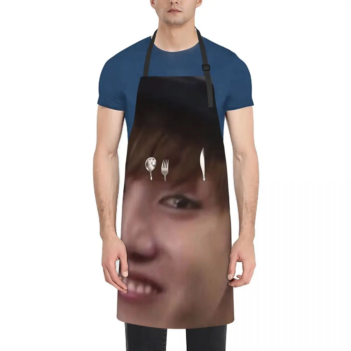 

jhope crying meme Apron carpenter Kitchen Chef Art Apron