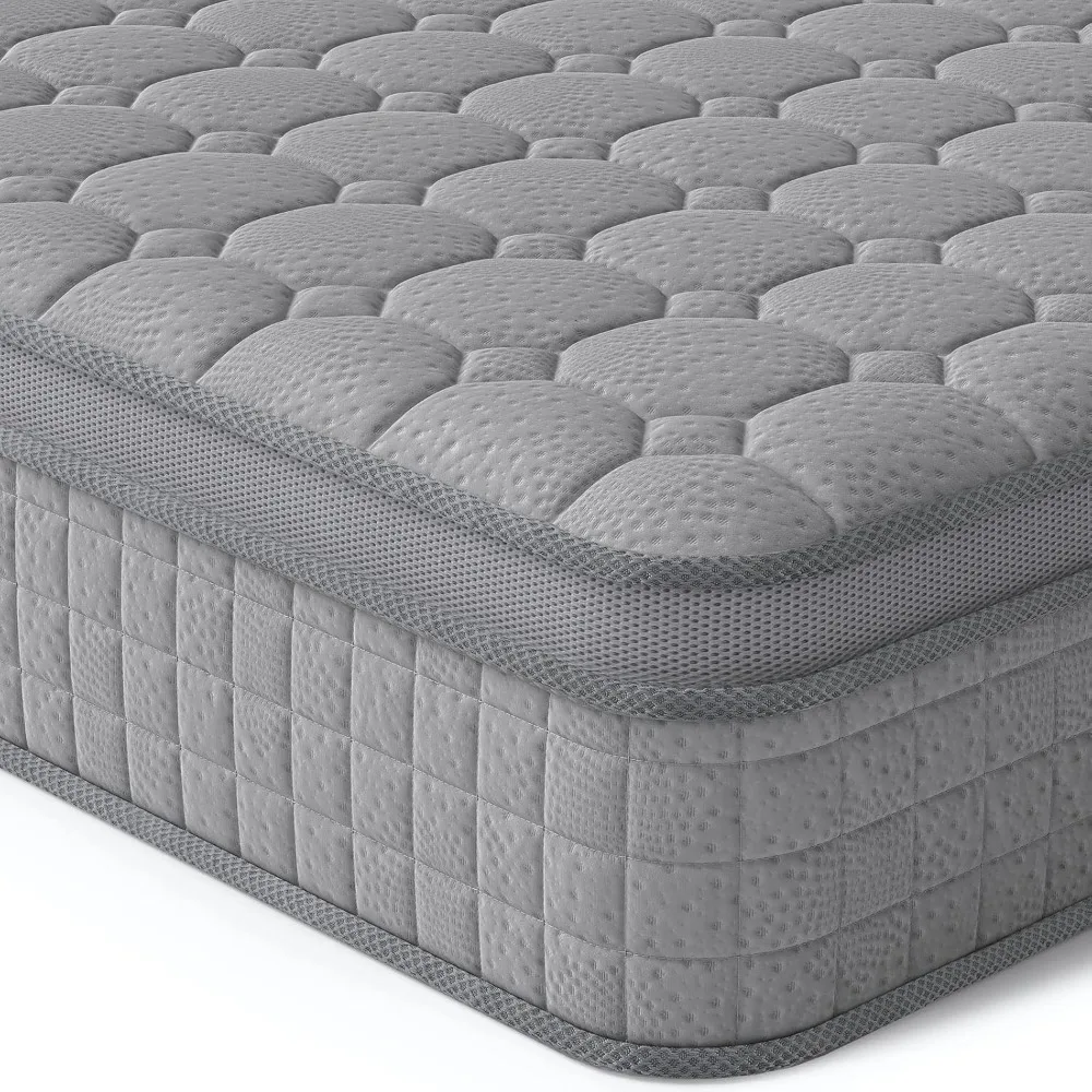 12 Inch Multilayer Hybrid Queen Mattress - Multiple Sizes & Styles Available, Ergonomic Design with Memory Foam and Po