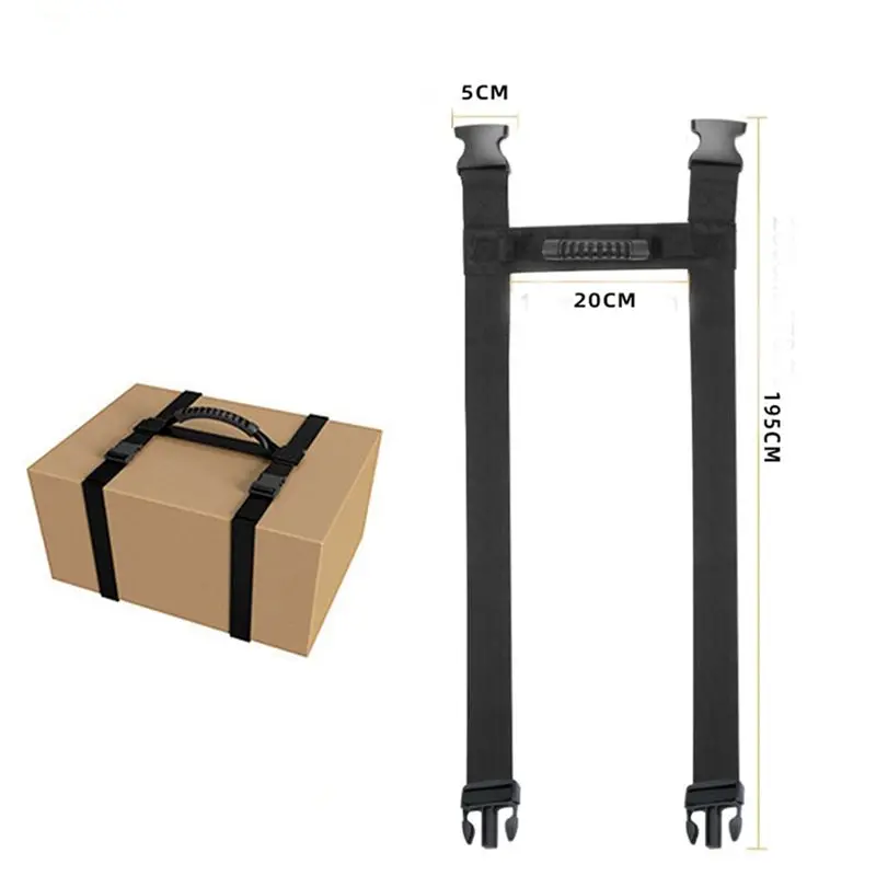 2X Carrying Strap With Handle, Handheld Belt For Safely Moving And Lifting Heavy Boxes, Adjustable Belt