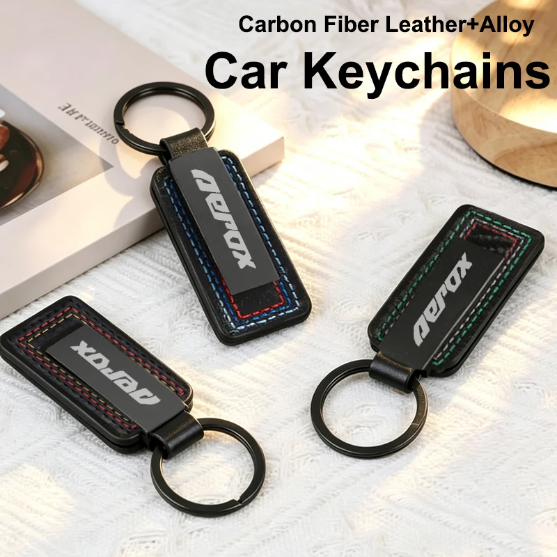 Metal for YAMAHA AEROX 125 155 2026 2025 Motorcycle Key Chains Ring Holder Pendant Gift Car Keychain Laser Engraved Accessories
