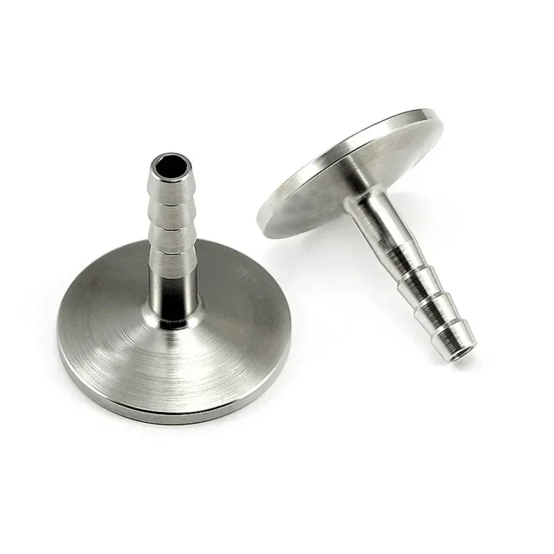 4pcsStainless Steel 304 KF25 Flange Adapter for Vacuum Hose Barb Fittings Vacuum Barb Hose Tubing Flange Adapter Connector Joint