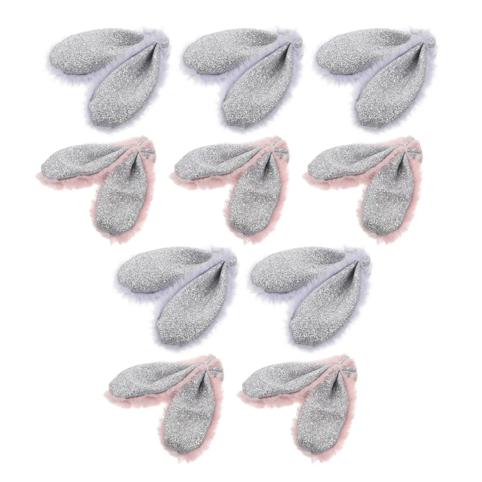 

10 Pcs Rabbit Ears Headband DIY Accessories Cute Cartoon Bunny Charms Hairband Supplies Handbag Materials Costume Making