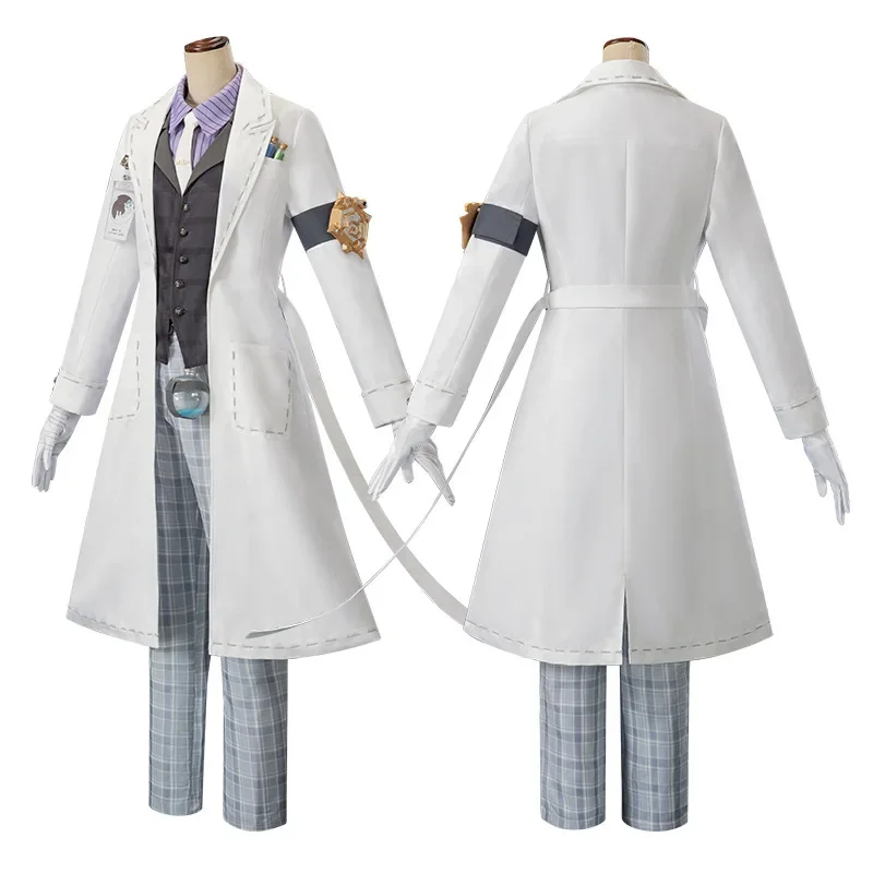 

2025 Role Play Outfit for Halloween Party Game Identity V Gatto Cosplay Aesop Carl Embalmer Men's Costume Beautiful Suit Uniform