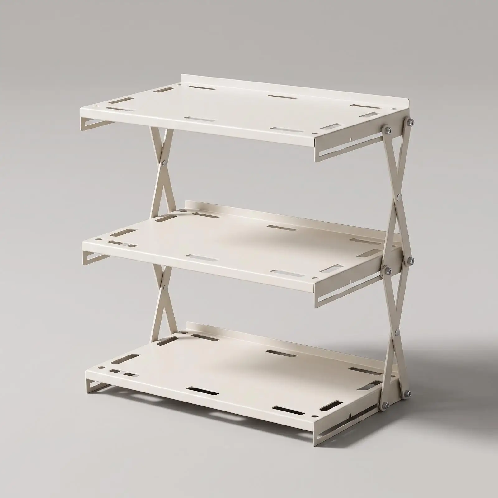 Folding Multipurpose Storage Rack | Space Saving, Camping Rack, Metal, Outdoor