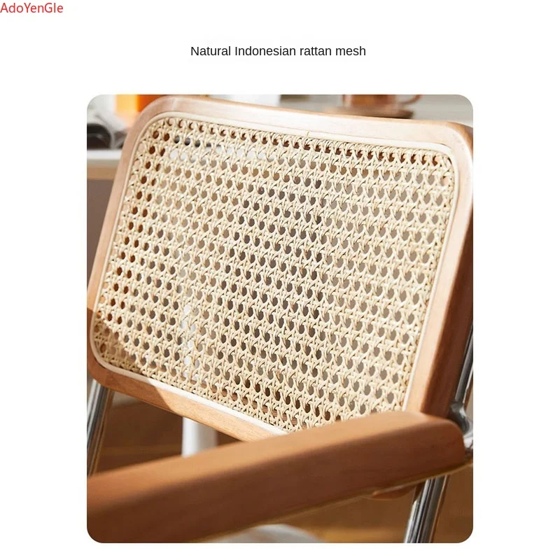 Log Ancient Rattan Woven Computer Sessel Home Office Nordic Retro Lifting Rotating Universal Wheel Room Casual Game Chair