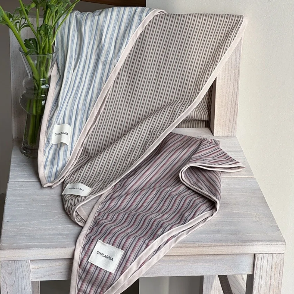 Vintage Korean Children's Scarf Plaid Striped Triangle Bandana Boys Girls Sweet Waist Scarf Spring Autumn
