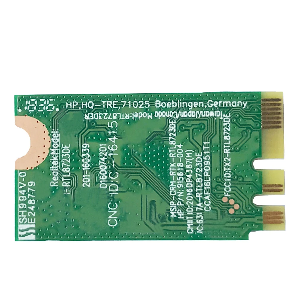 Karta sieciowa SCLS RTL8723DE 246 G6 BT 4.0 2.4G SPS 915619-001/915618-002 300M dla...