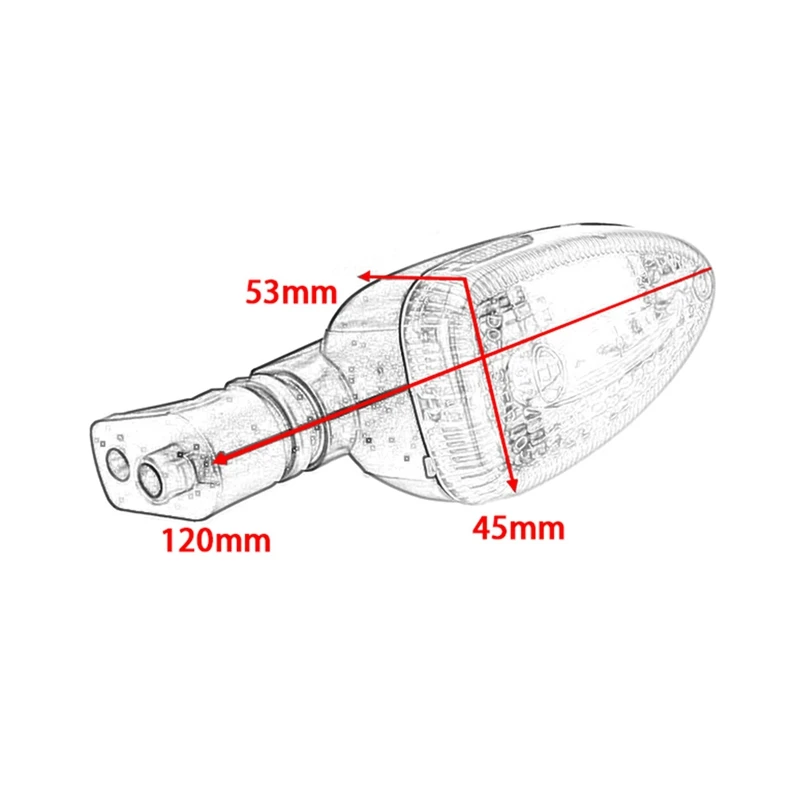 Motorcycle Turn Signal Indicator Lights For-BMW K1300R K1200R K1200S F800GS F650GS