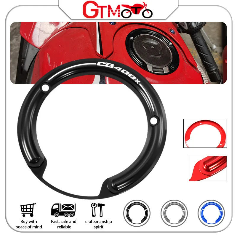 

For HONDA CB400X 2017-2021 2022 2023 Motorcycle Accessories CNC Fuel Tank Oil Cap Decorative Ring Cover Protector cb400x