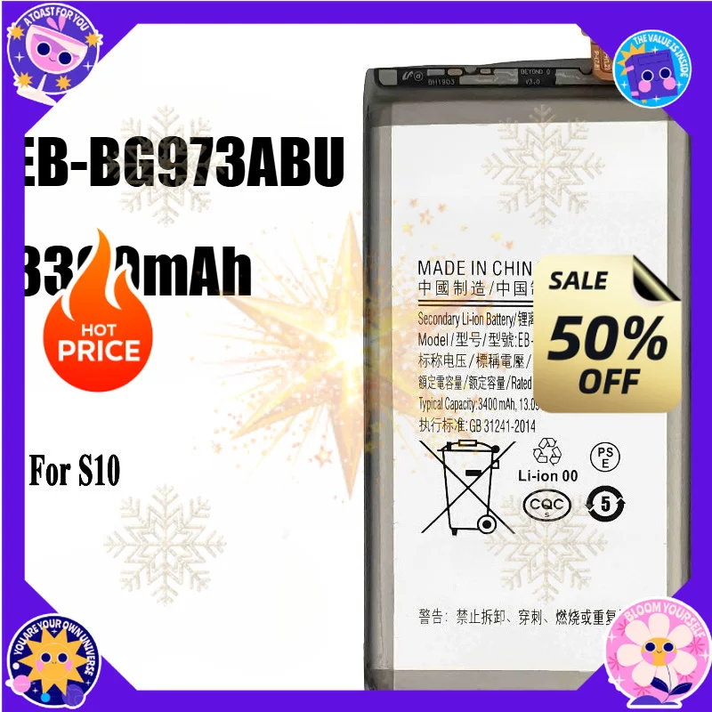 SWZY EB-BG973ABU battery For Samsung Galaxy S10 Galaxy S10 SM-G9730 EB-BG973ABE Repair Part Capacity Phone Batteries Bateria