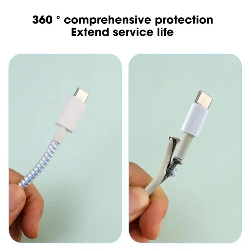 New USB Cable Cover Charger Protection Case for iPhone 15 14 13 Pro Max 18/20W Charger&Charging Cable Protector Data Wire Winder