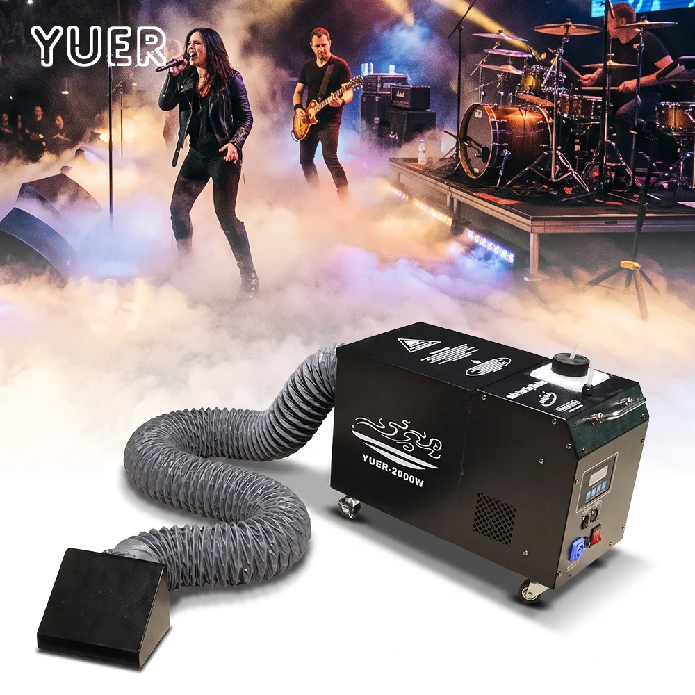 NEW 2000W Single Head Water Mist Machine Stage Smoke Fog Machine Equipment Remote Control For DJ Disco Wedding Club Bar DMX512