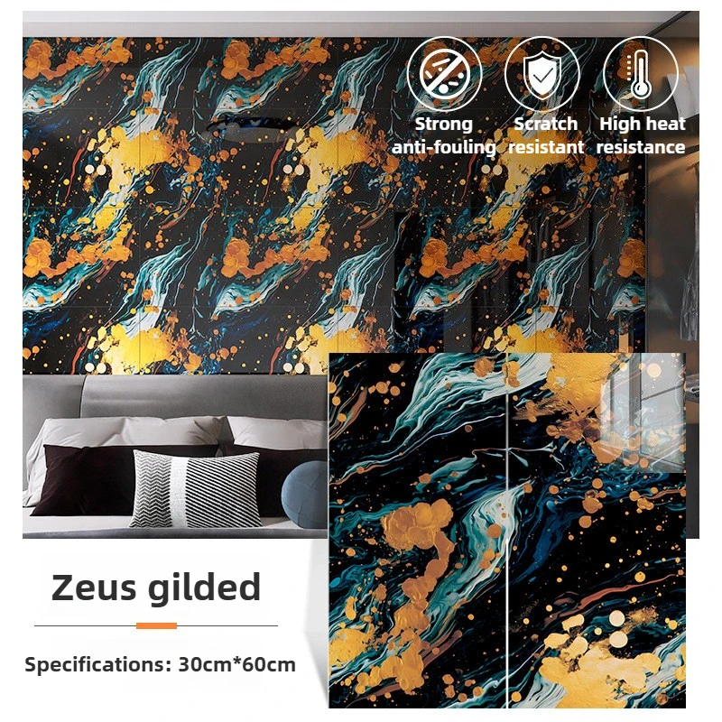 10 قطعة 30x60 سنتيمتر ألواح تقليد الألومنيوم المقاومة للخدش للمناطق عالية الاتصال (الأبواب/الزوايا) مستأجر مقاوم للأوساخ