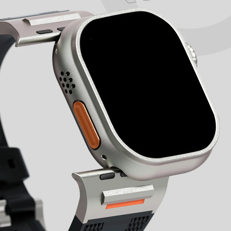 Correa para Apple Watch Band Ultra 2 49mm 45mm 44mm 40mm 41mm 46mm 42mm pulsera de silicona ajustable iWatch Series 10 7 6 3 se 8 9