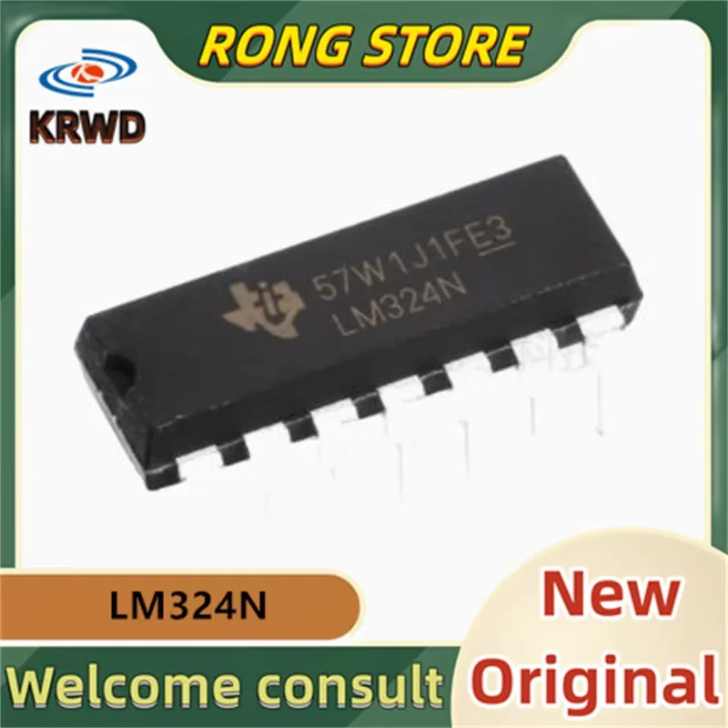 10PCS LM324N New and Original Chip IC LM324 DIP-14 A operational amplifier IC chip