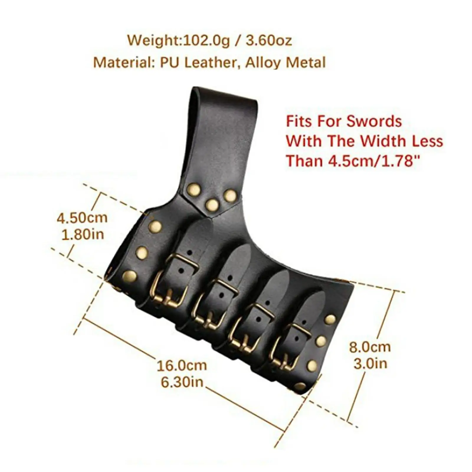 เข็มขัดเอว Sheath เครื่องแต่งกายอุปกรณ์เสริม Scabbard Holster สําหรับคอสเพลย์โจรสลัด