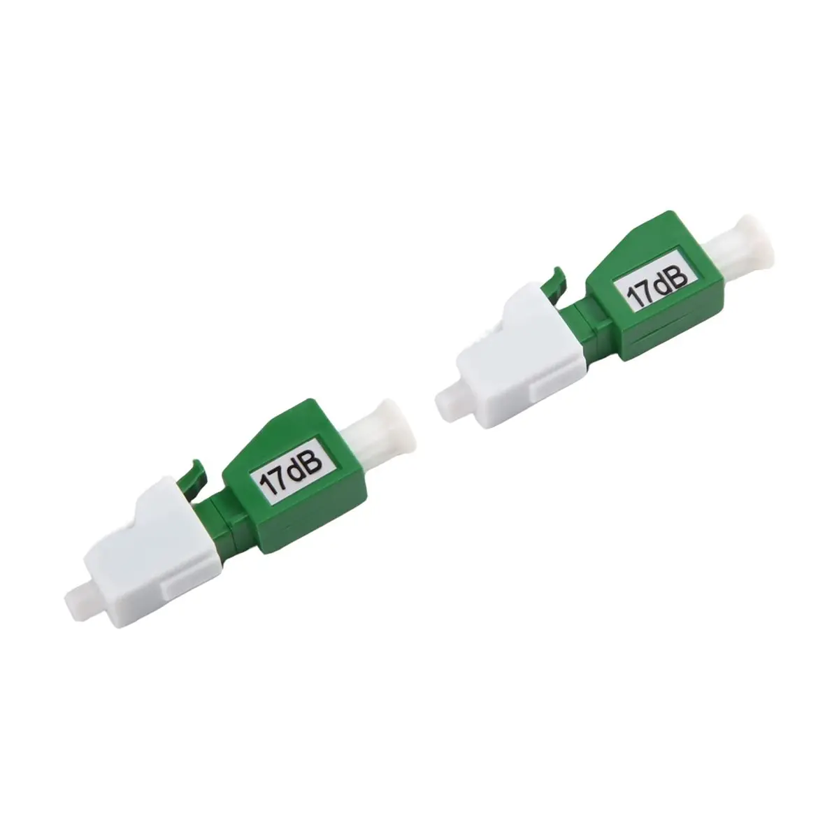 2Pcs LC/ Fiber Attenuator LC/ Optical Attenuator Flange Adapter FTTH Fiber Optic Attenuator Female to Male 17dB