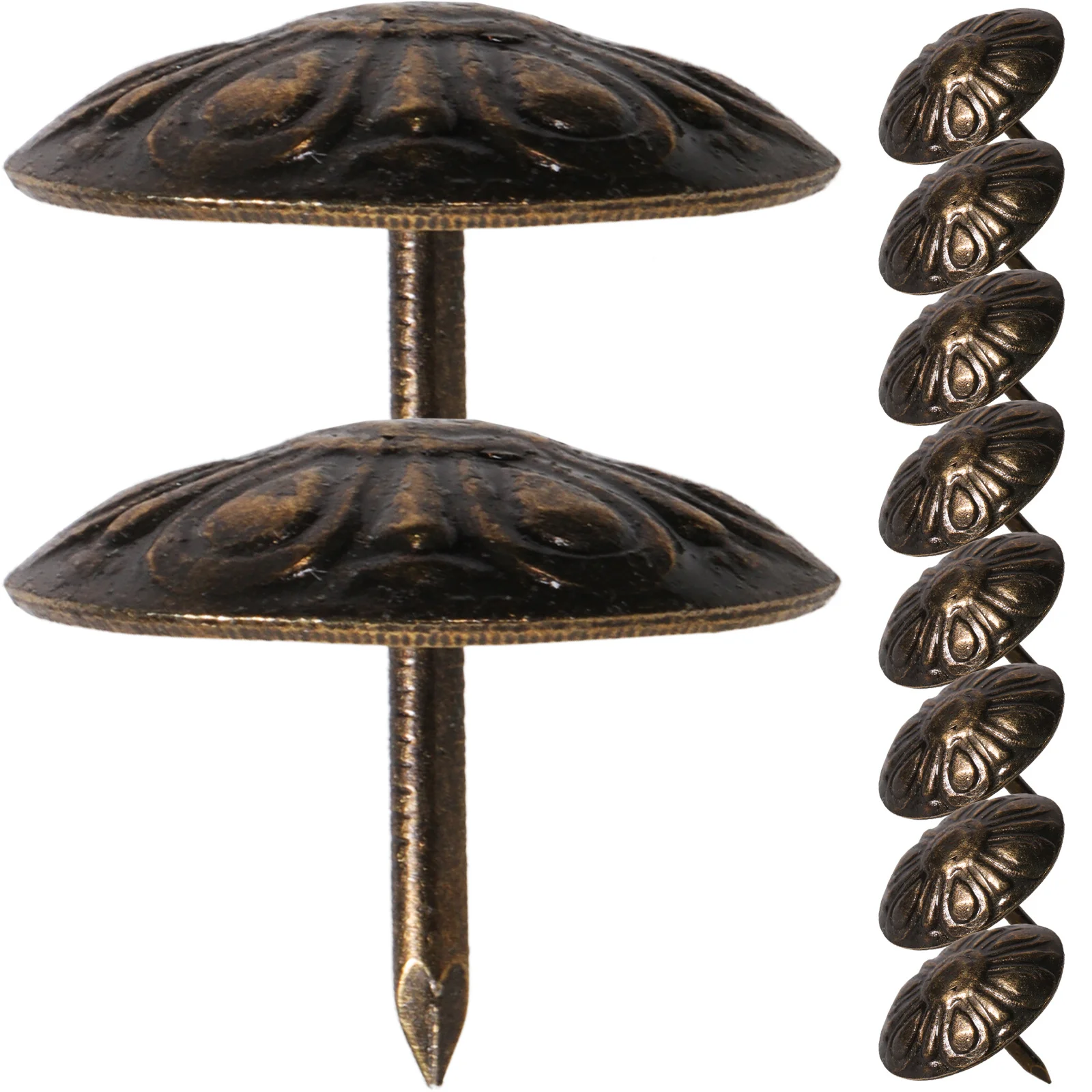 

50Pcs Upholstery Tacks Decorative Nails for Furniture Sofa Couch Chair Headboard Upholstery Nails Decorative Nail Heads