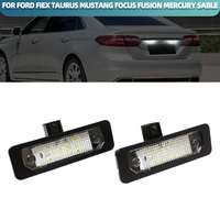 2x LED License Plate Lights For Ford Taurus Flex Mustang 2010 2011 2012 2013 2014 Number Plate Lamp Car Accessories 8T5Z13550A