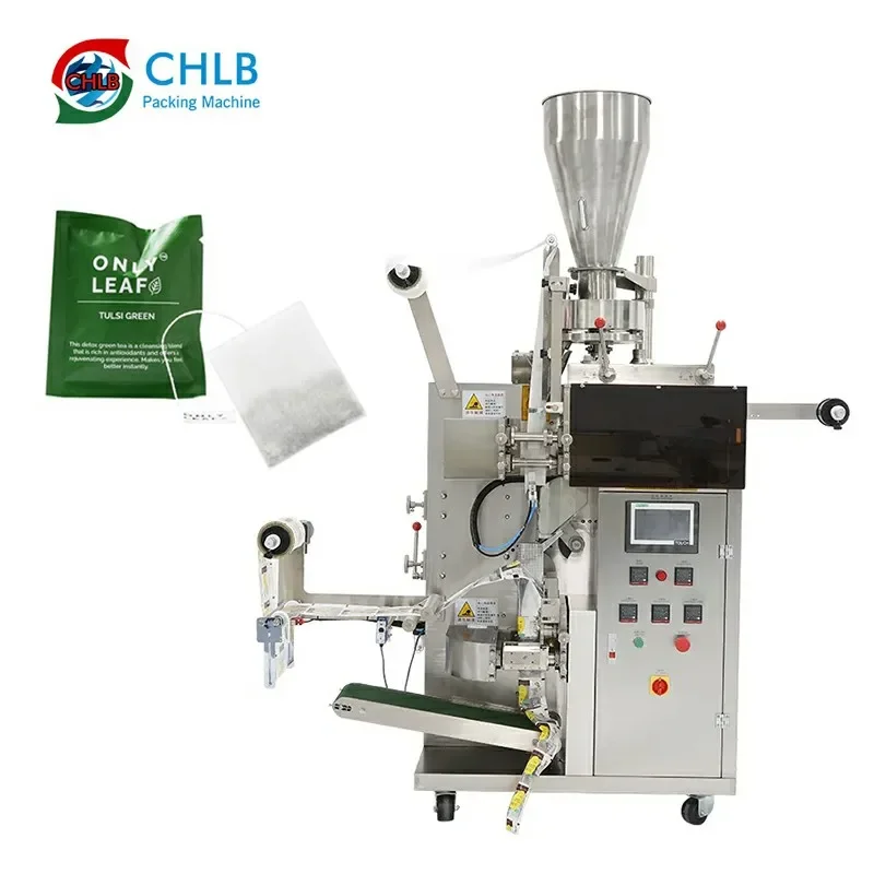 High quality automatic 2g 5g 10g small tea bag packing machine outer and inner tea bag packaging machine tea bag packer