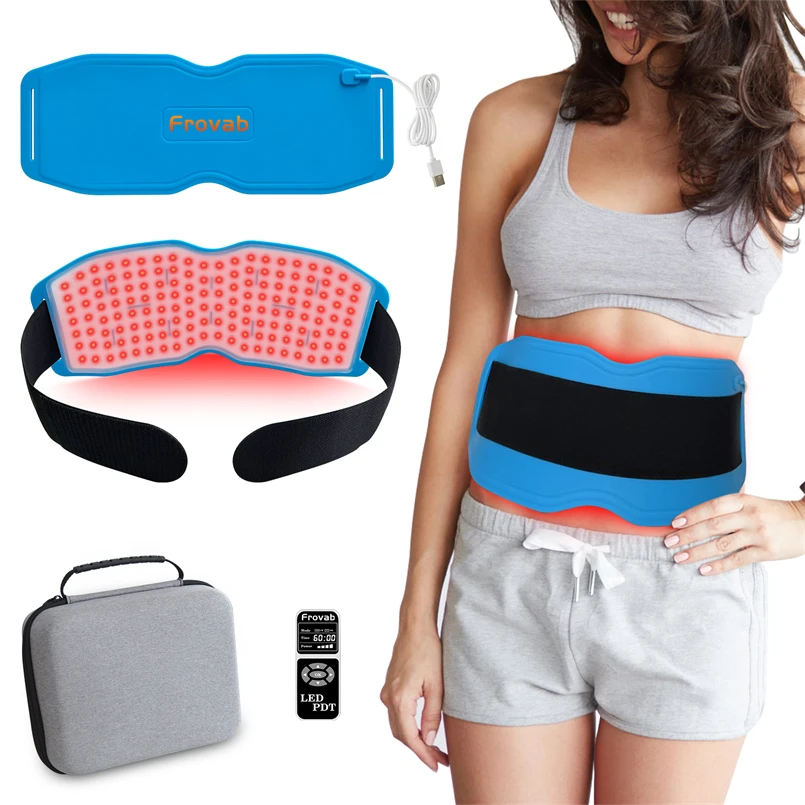 

660nm 850nm Arthritis Red Light Therapy for Body Weight Loss Light Therapy Belt Massage Pad for Back Shoulder Reduce Fatigue