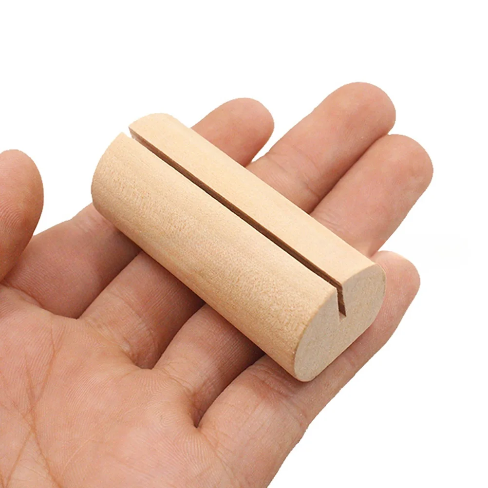 10 Pcs Wooden Table Number Holders Large Size Rustic Charm Wedding Decor Card Display Stand Postcard Holder Picture Rack