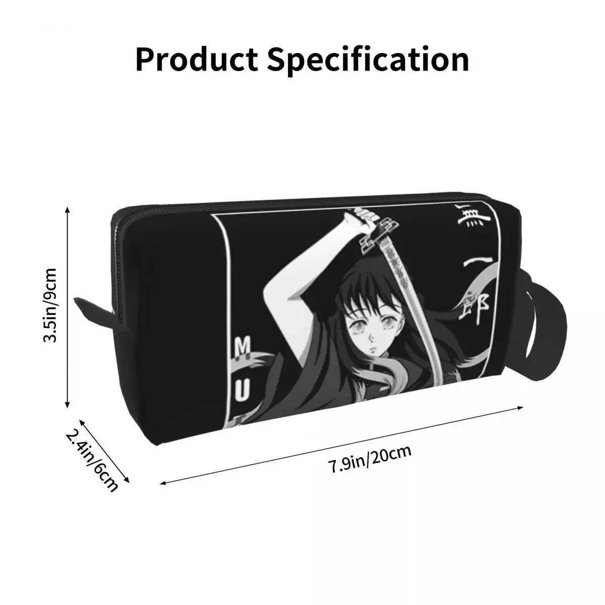 Muichiro Tokito Pencil Cases Large Storage Pen Bags Pen Box Pencil Pouch For Boys Girls Students Stationery Makeup Bag