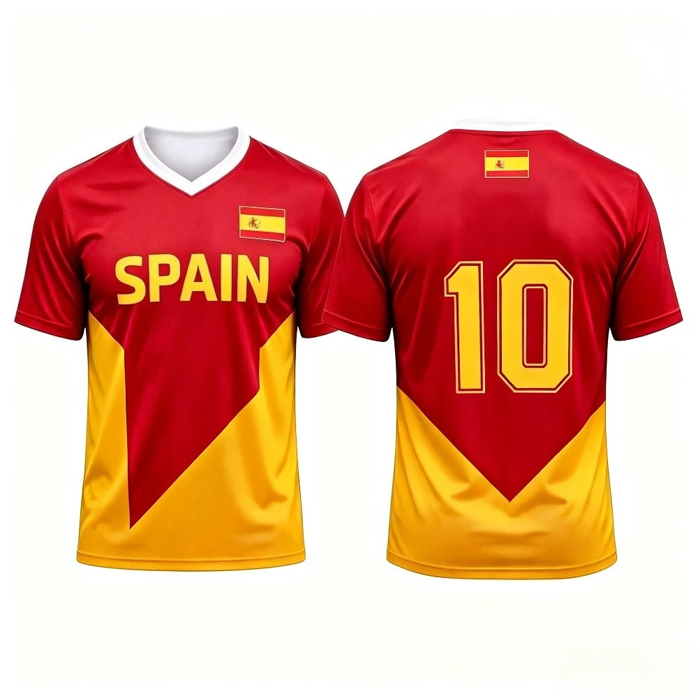 V Neck Quick Dry Breathable Short Sleeve Jersey Moisture Wicking Summer  Casual  Fashion  Football Fan Sport TShirt