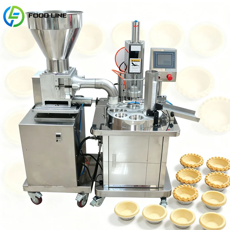 Egg Tart Shell Machine Automatic Tart Shell Forming Machine Commercial Bakery Equipment Customized