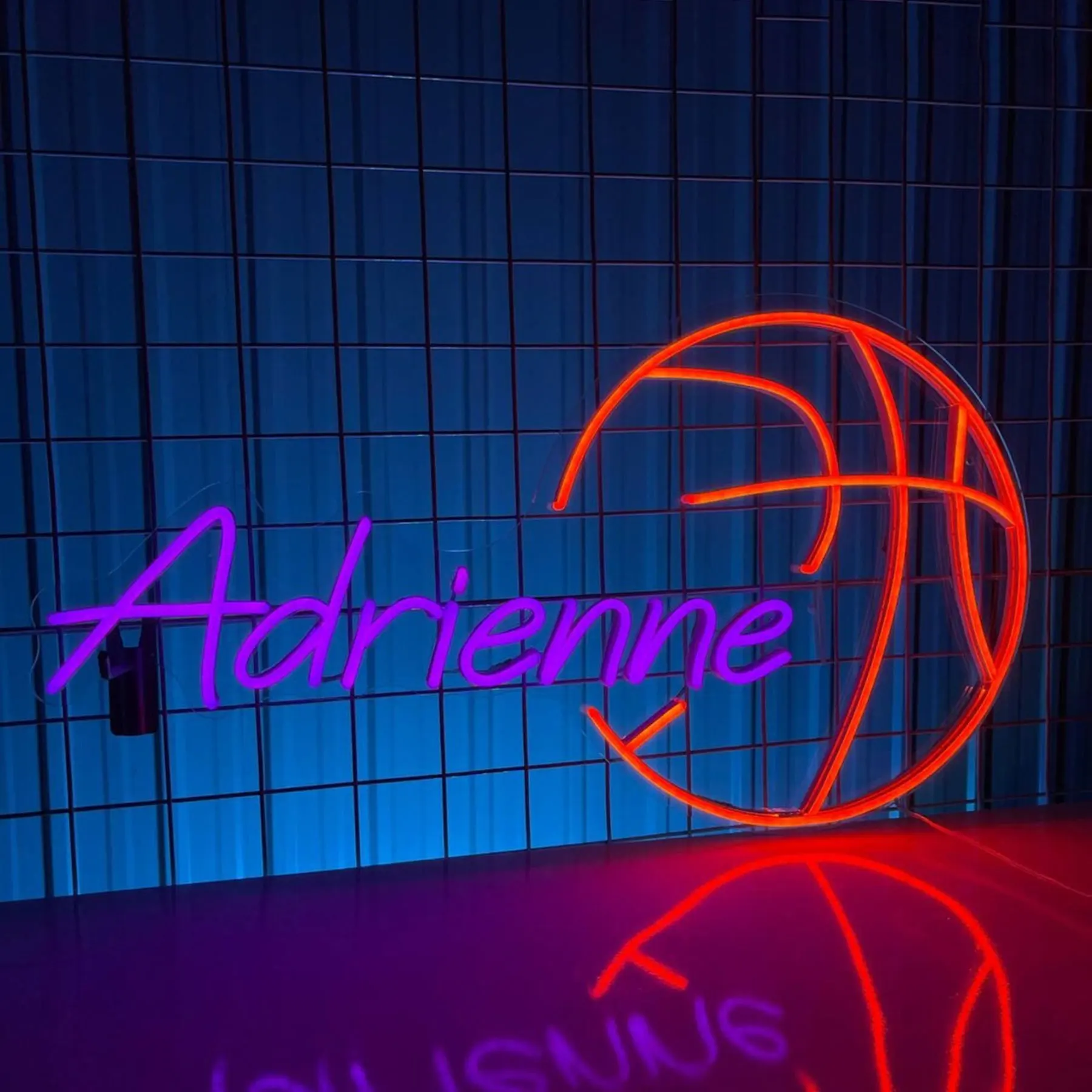 

Big Size Custom Name Basketball Neon Sign Personalized Gifts for Sports Enthusiasts Custom Basketball Shop Club Room Decor