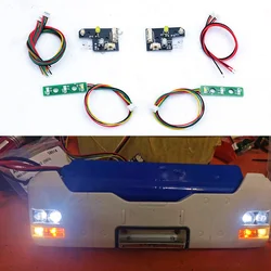 LESU TGS LED Front and Rear Lighting System Taillight Headlight for 1/14 Tamiya RC Dump Truck Tipper MAN Car Accessories