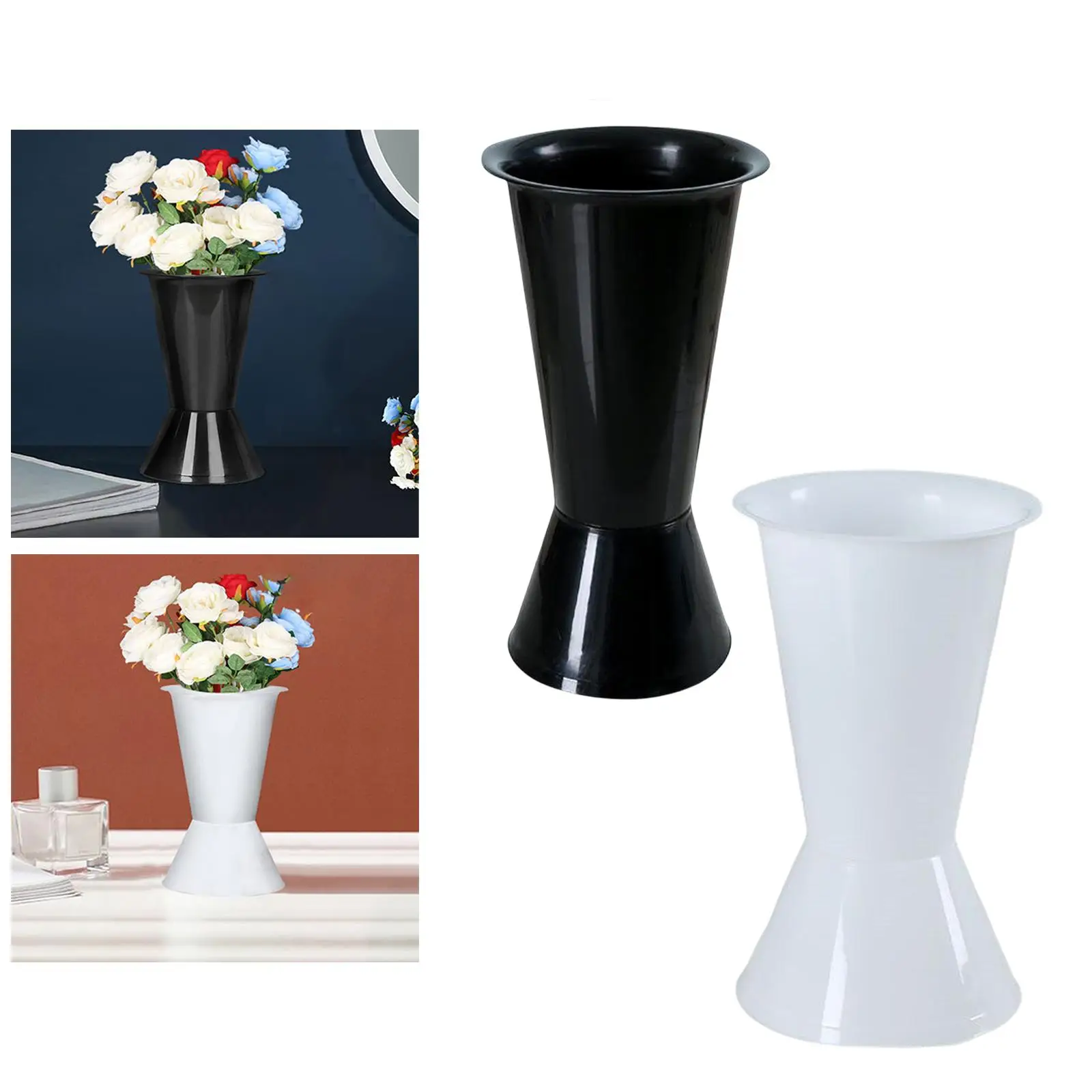 Rustic Floral Planter, Elegant Metal Vase for Home Office Decor