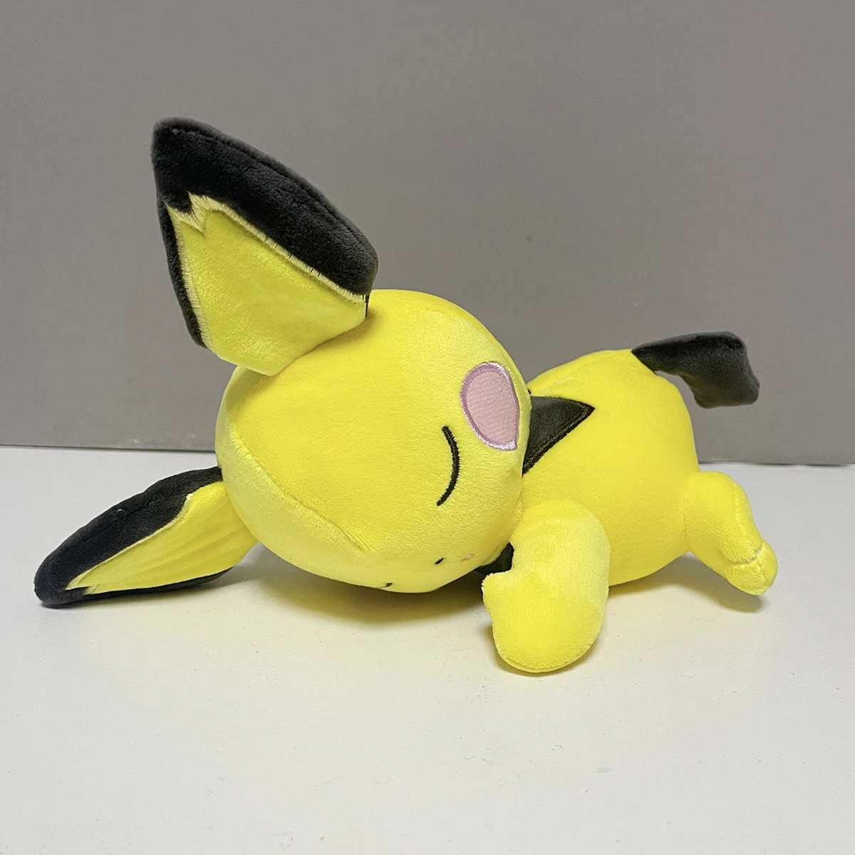 Pichu Sleeping Plush Stuffed Animal Cartoons Doll Soft Cute Pichu Doll Christmas Gifts