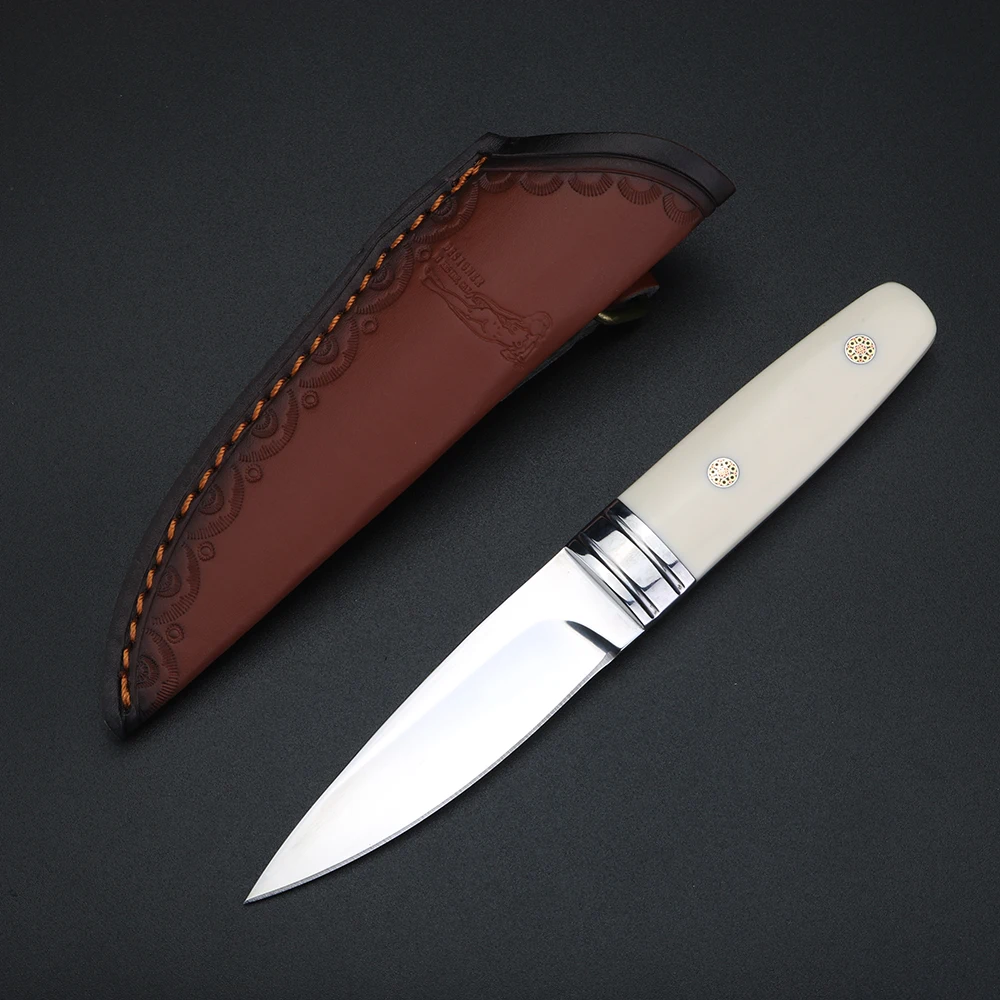 XUANFENG High hardness M390 steel keel integrated small straight knife survival straight knife portable fixed blade knife