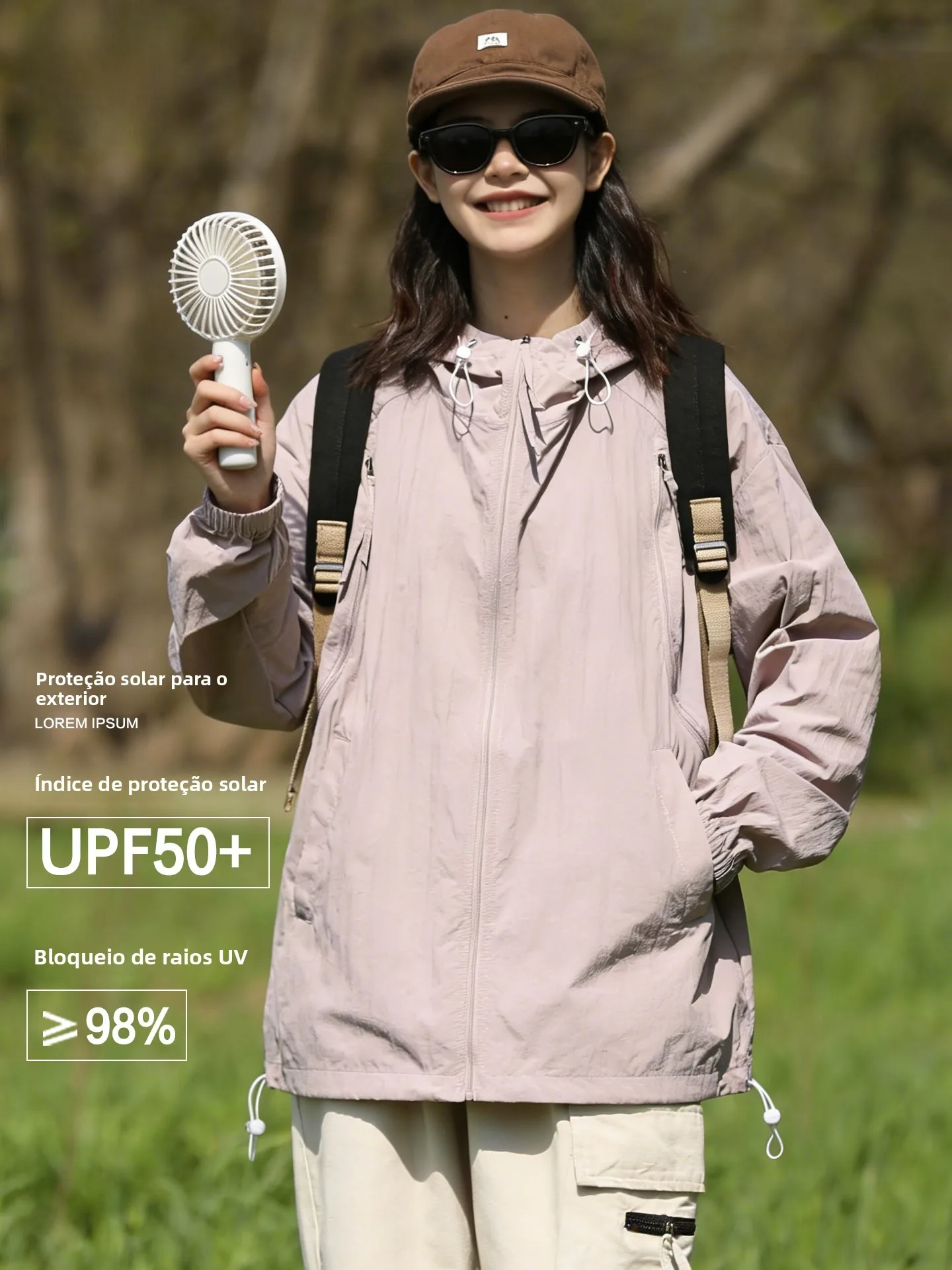 summer-outdoor-breathable-lightweight-hooded-sun-protection-clothing-men's-women's-glary-city-outdoor-nylon-quick-dry-uv-prot