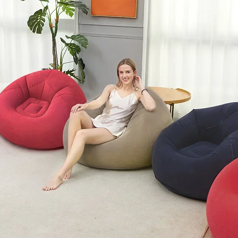 Sofá inflable para exteriores, Puffs de interior que ahorran espacio, salón, sofá de aire, equipo de Camping, Poltrona Gonfiabile, muebles para el hogar