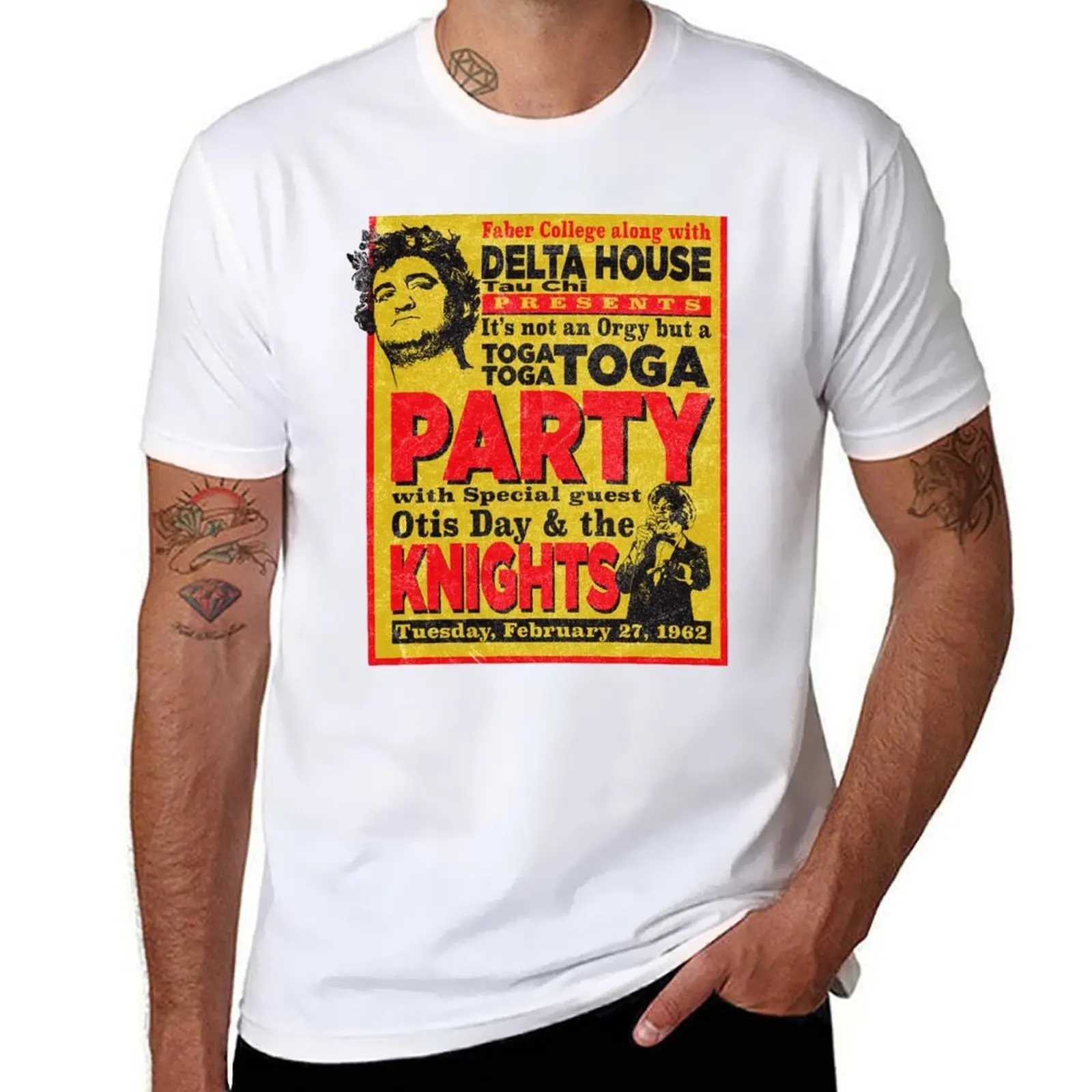 

Delta House Flyer from Animal House T-Shirt man t shirt graphic man t shirts cotton T-Shirt