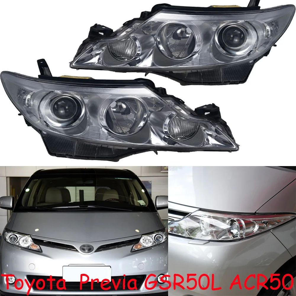 1pcs car bumper headlamp for Toyota Previa headlight GSR50L ACR50 car accessories head lamp previa fog light