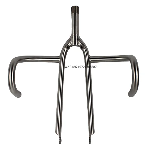 

Titanium Race Bicycle Fork Titanium Drop Handle bar Titanium Track Bike Forks
