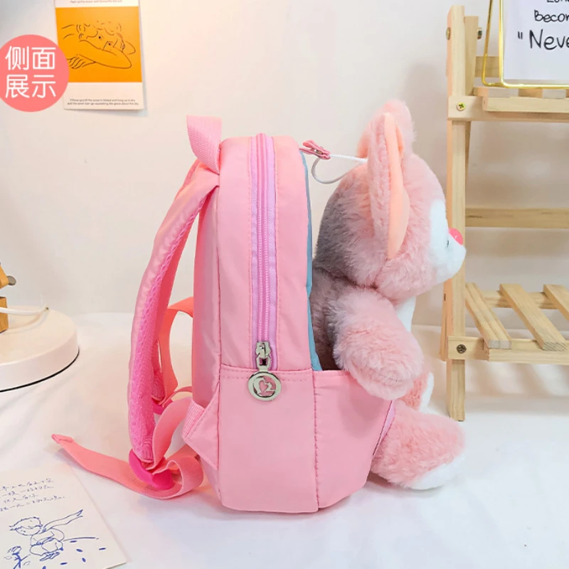 Sac à dos de dessin animé pour enfants, petit cartable pour enfants, sac à dos pour la maternelle, sac de campus pour bébé lapin mignon, nouveau, 2024