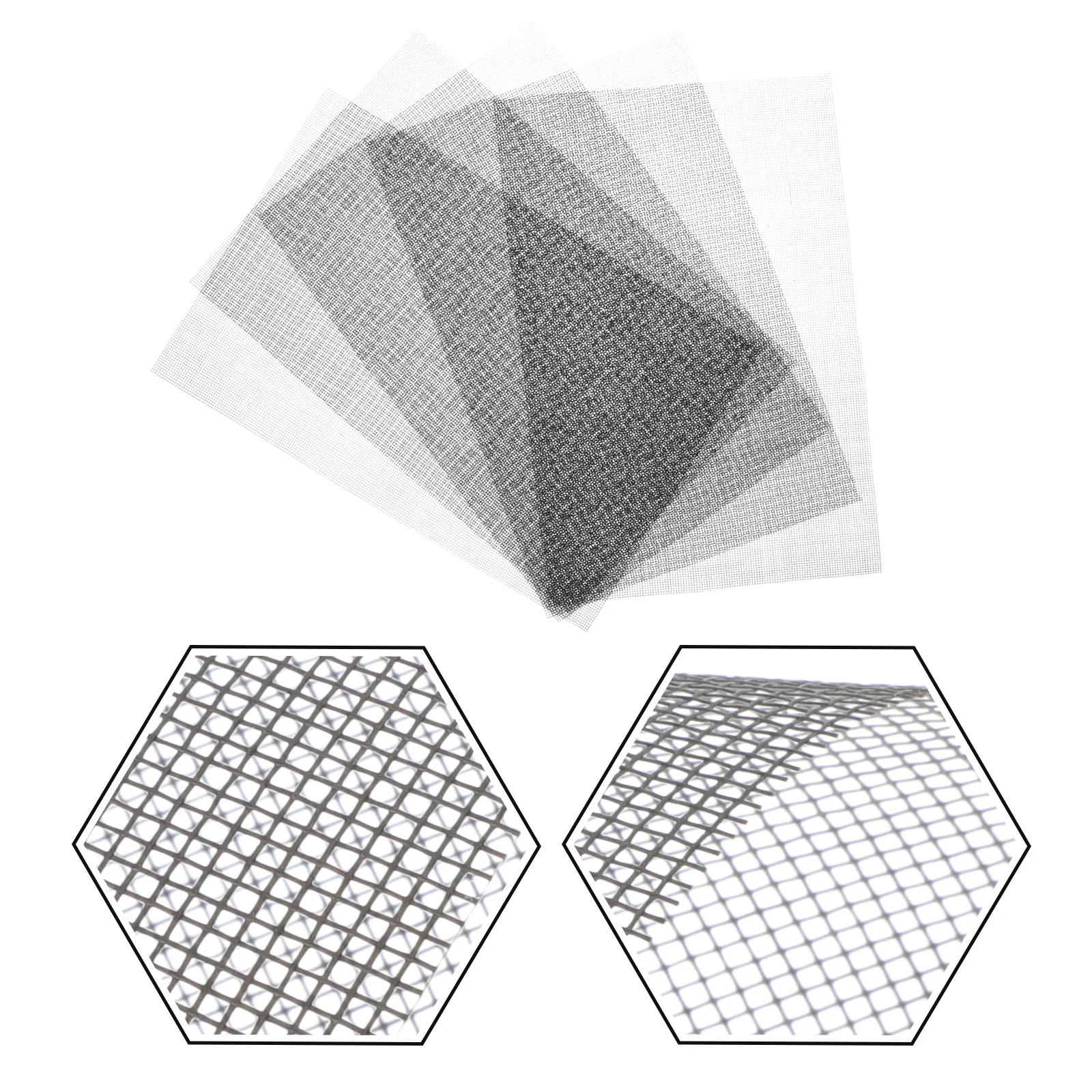 

5pcs Stainless Steel Mesh Screen 5-Layer Fine Wire Mesh For Plant Pot Drainage Bonsai Pots Accessories Metal Screen Drainage Mat