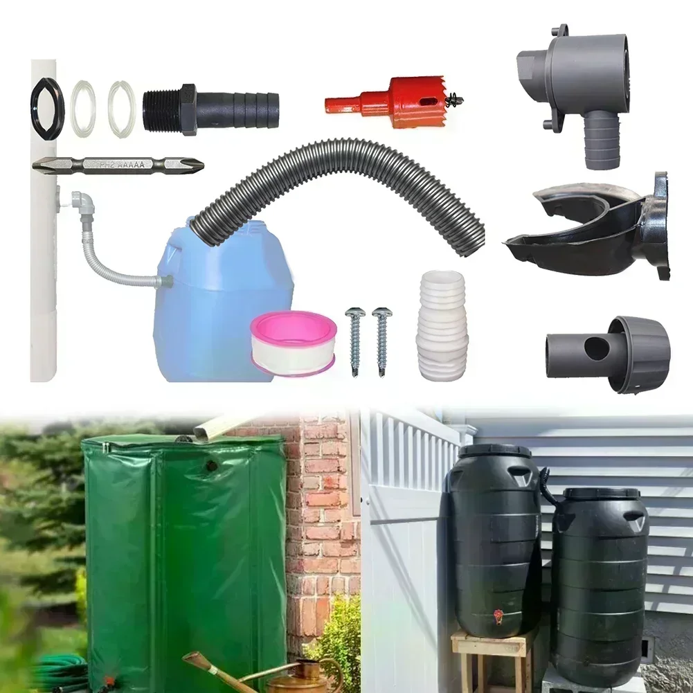 

12pcs/set Rainwater Collector Kit 115mm Rain Collector Downpipe Rainwater Collector Kit For Garden Yard Equipment Accessories
