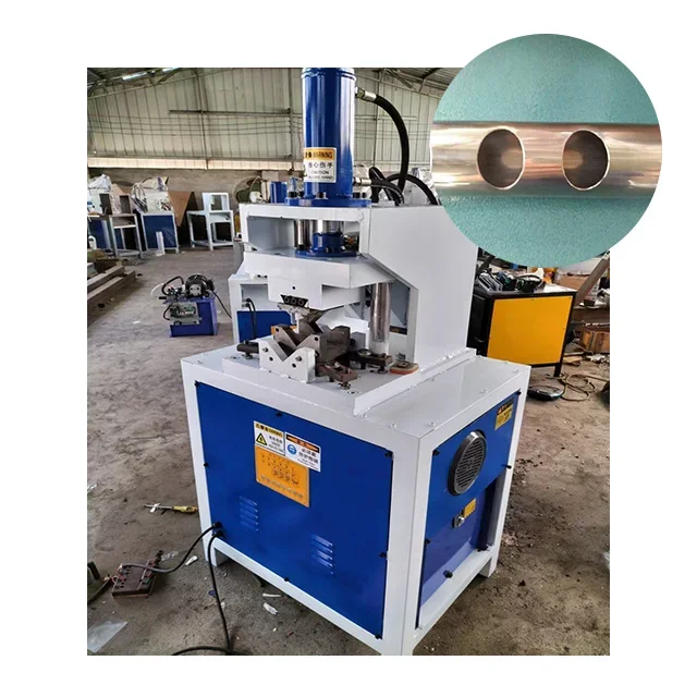 Electro-hydraulic punching machine square pipe round pipe groove butt hydraulic steel pipe arc punching equipment