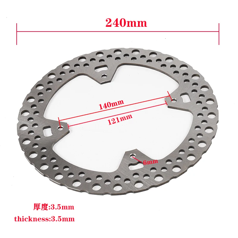 240mm Motorcycle Front&Rear Brake Disc Rotor For Honda CR125 CR250 2002-2007 CRF250 X CRF450X 2004 2005-2020 CRE F250 F300 F500