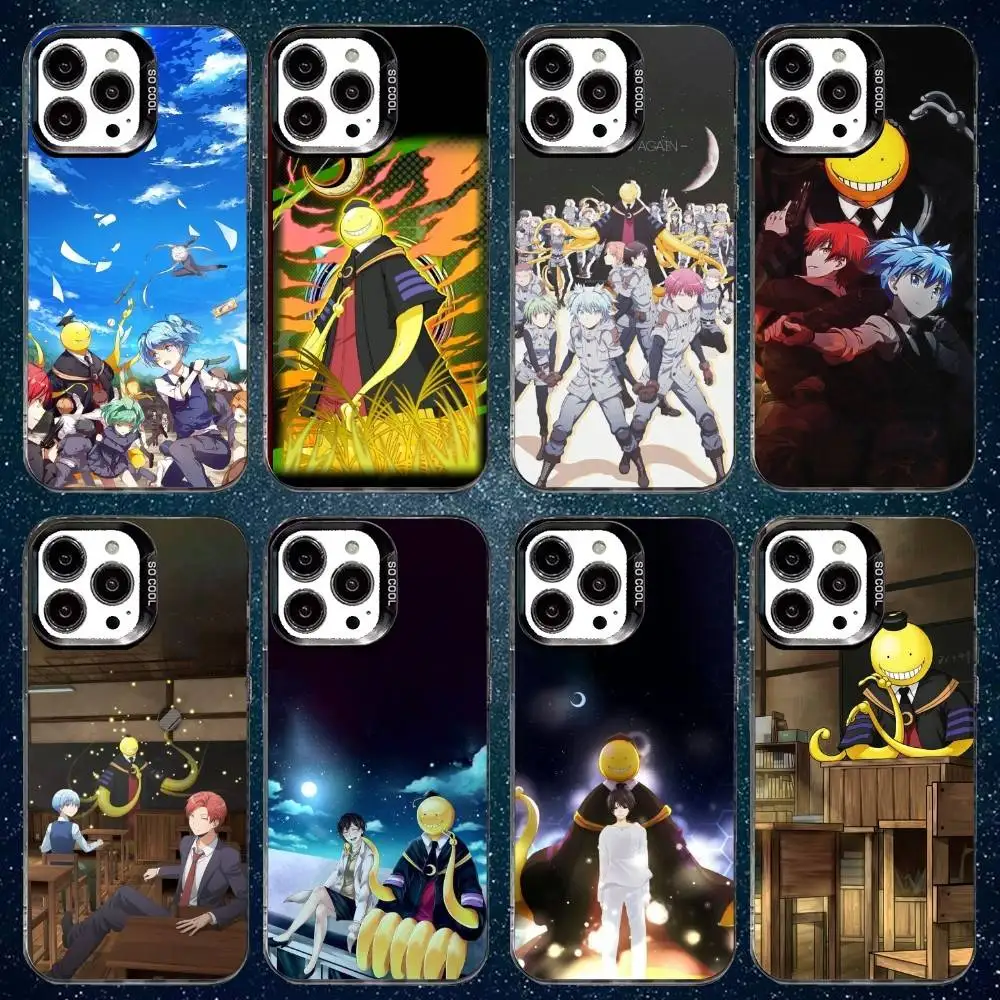 

A-Assassination Classroom Phone Case For iPhone17,16,15,14,13,12,11 Plus,Pro Max White Matte Shockproof Cover