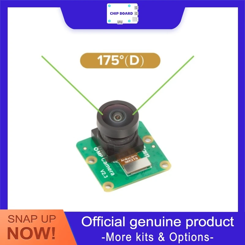 

Arducam IMX219 8MP 175° Ultra Wide Camera for NVIDIA Jetson AGX Orin/Nano/NX, High-Res Sensor Module