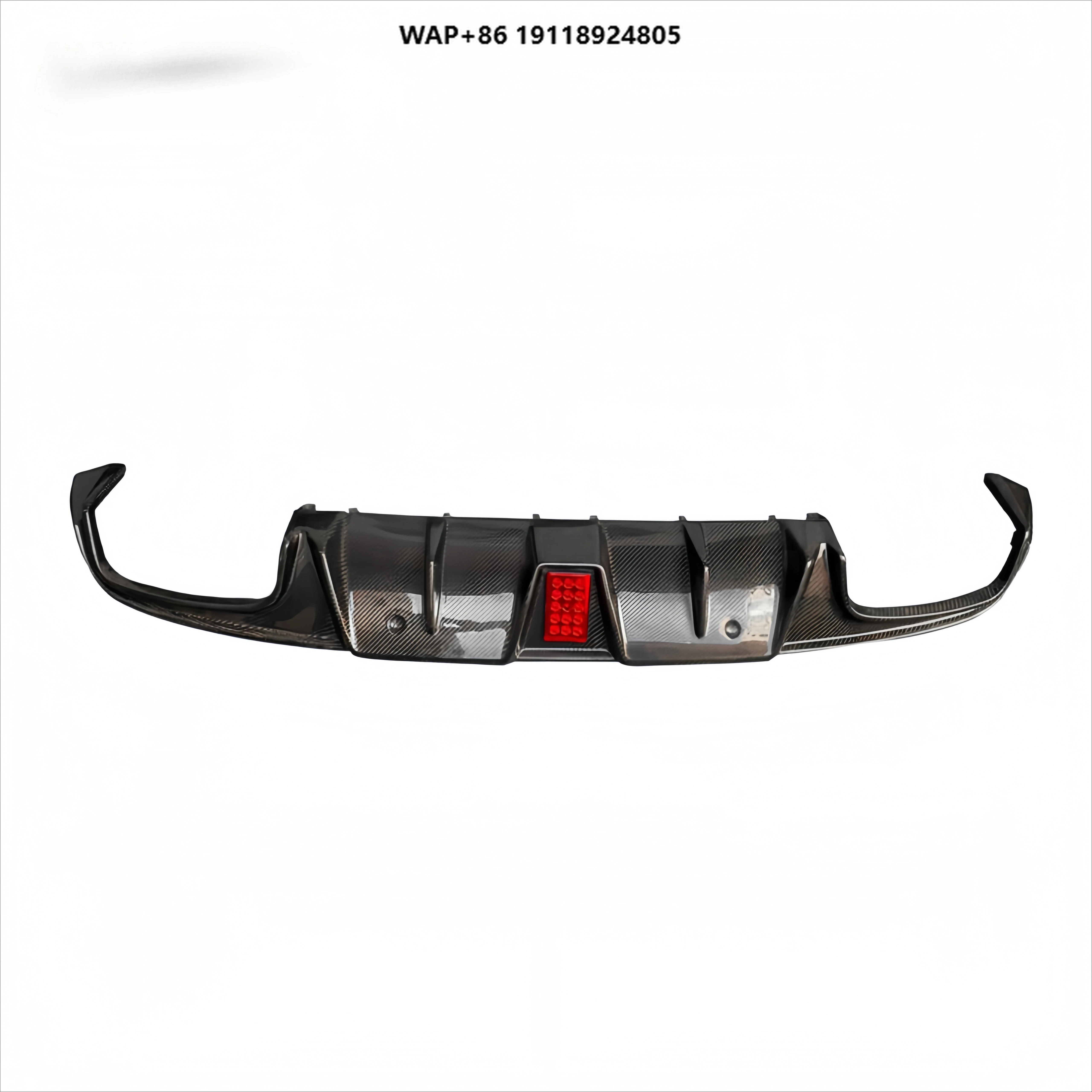

2015-2021 Hot Selling Carbon Fiber Car Rear Bumper for C-Class W205 Upgraded with Lamp Babos Rear Lips